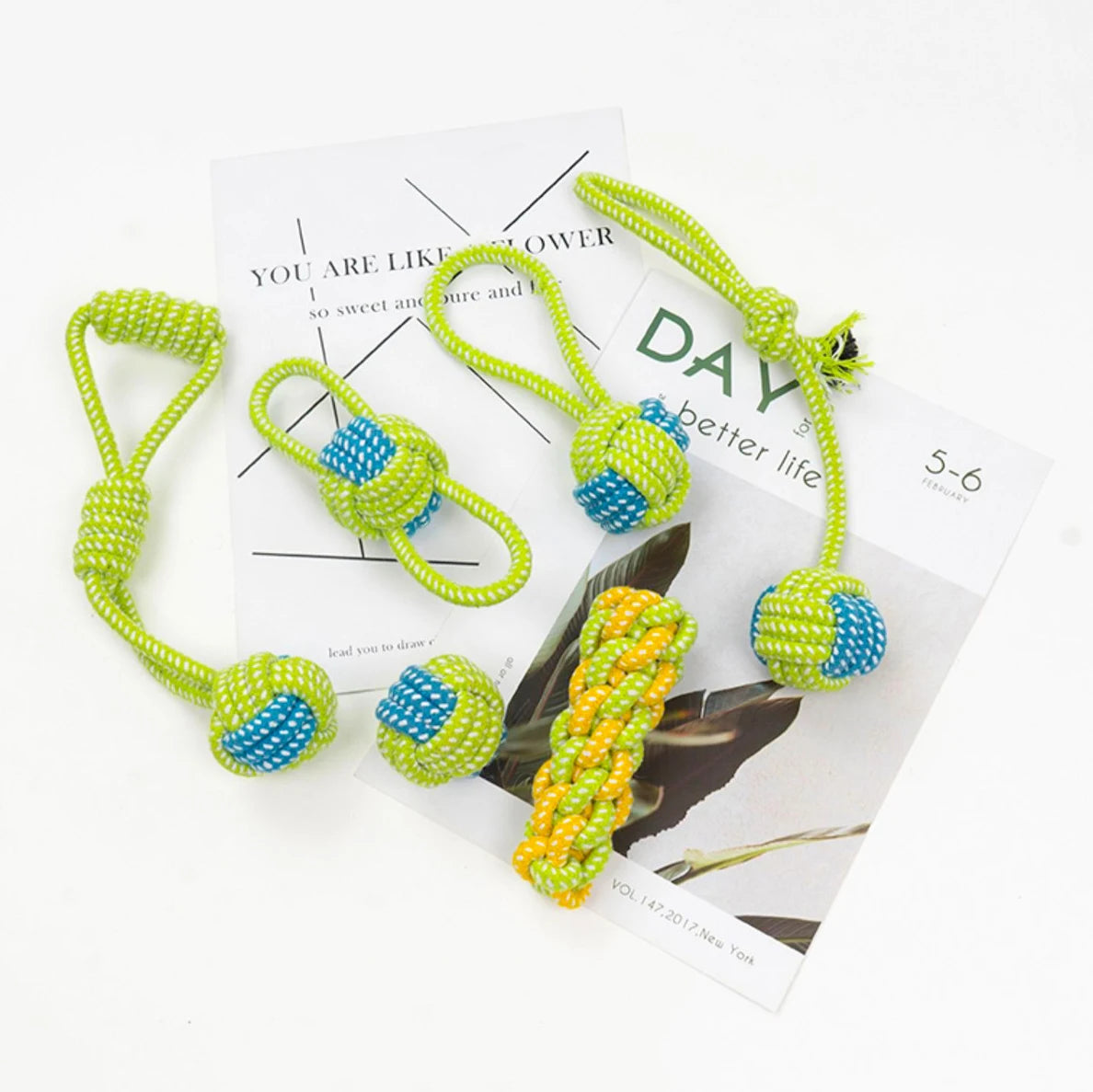 Pet Dog Toys for Large Small Dogs Toy Interactive Cotton Rope Mini Dog Toys Ball for Dogs Accessories Toothbrush Chew Puppy Toy