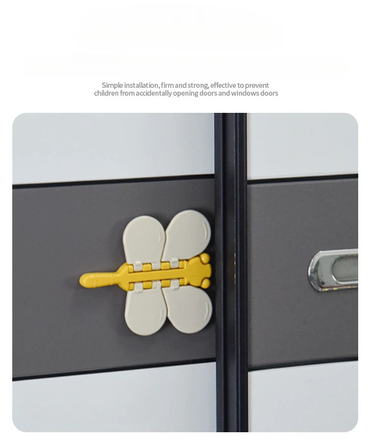 Cat Safety Window Lock Without Punching Children Baby Door Window Translation Push-pull Limiter Moved Fixed Limit Pet Dog