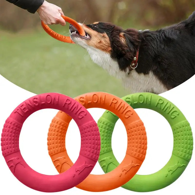 Dog Toys EVA Pet Flying Disk Training Ring Puller Anti-Bite Floating Outdoor Interactive Training Supplies Dog Toys