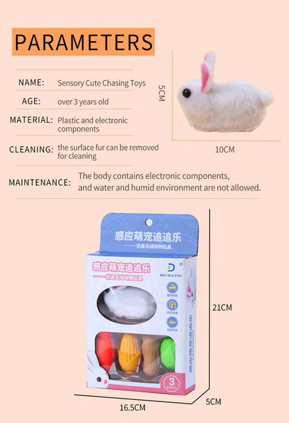 Smart Running Mouse Cat Toy Interactive Random Moving Electric Cat Teaser Toys Simulation Mice Kitten Self-Playing Plush Toys