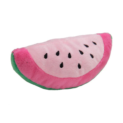 Puppy Dog Plush Squeaky Toys for Small Medium Dogs Fruit Kiwi Avocado Aggressive Chewers for Pet Cat Products Puppy Accessories