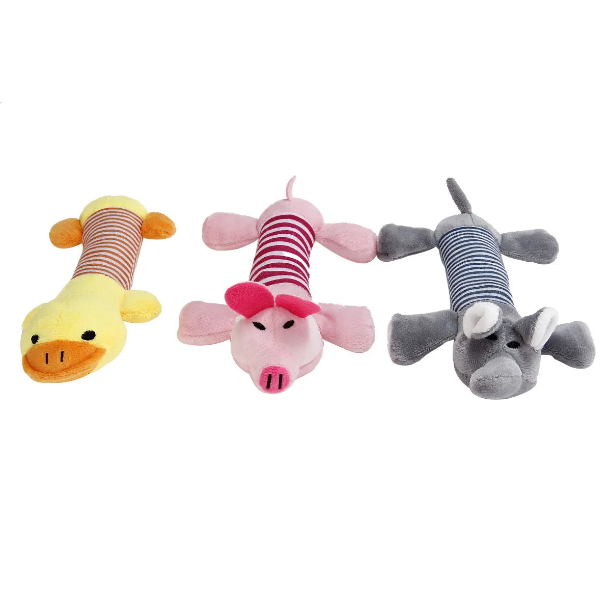 Squeaky Pet Toys for Medium Large Dogs Plush Puppy Big Dog Chew Toys Animals Shape Pet Dog Durable Chew Molar Toy Accessories