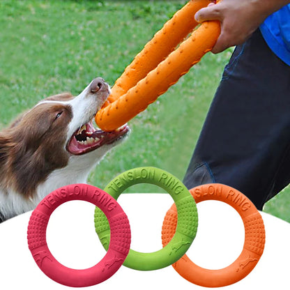 Dog Toys EVA Pet Flying Disk Training Ring Puller Anti-Bite Floating Outdoor Interactive Training Supplies Dog Toys