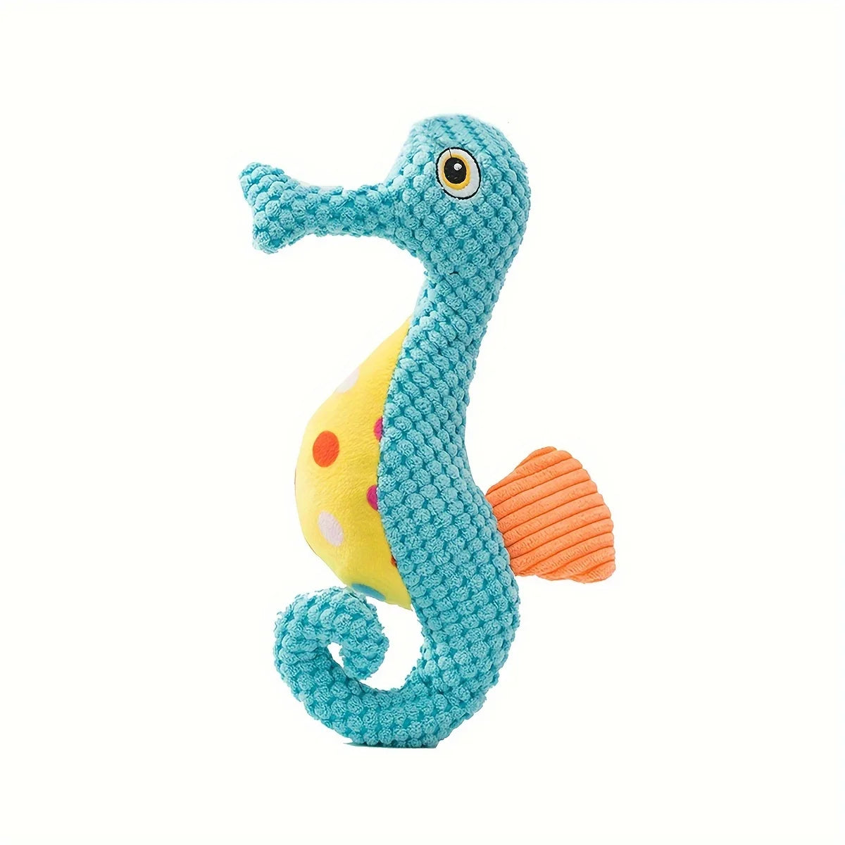 Soundmaking Dog Toys Seahorse Dog Toys For Aggressive Chewers Tough Plush Dog Toys For Large DogsInteractive Companion Dog Toys